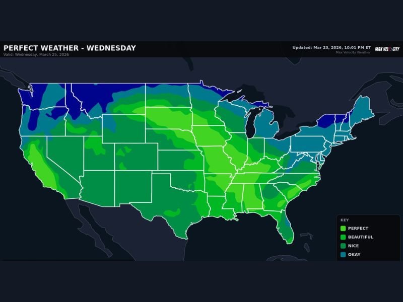 South Carolina, North Carolina, Georgia, Alabama, Tennessee and Mississippi See “Perfect Weather” as Favorable Conditions Spread Across Southeast and Midwest