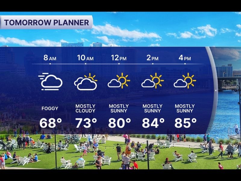 Tampa Bay, Florida to Wake Up to Dense Morning Fog Before Temperatures Surge Into the Mid-80s With Near-90° Inland Heat