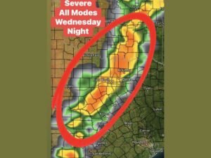 Texas Including Dallas, Fort Worth, Waco and Abilene Faces All Modes Severe Storm Threat With 60 MPH Winds, Hail and Tornado Risk Wednesday Night