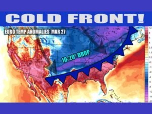 Texas, Louisiana, Mississippi, Alabama, Georgia and Carolinas to See Sharp 10 to 20 Degree Temperature Drop as Cold Front Ends March Heatwave Across Eastern U.S.