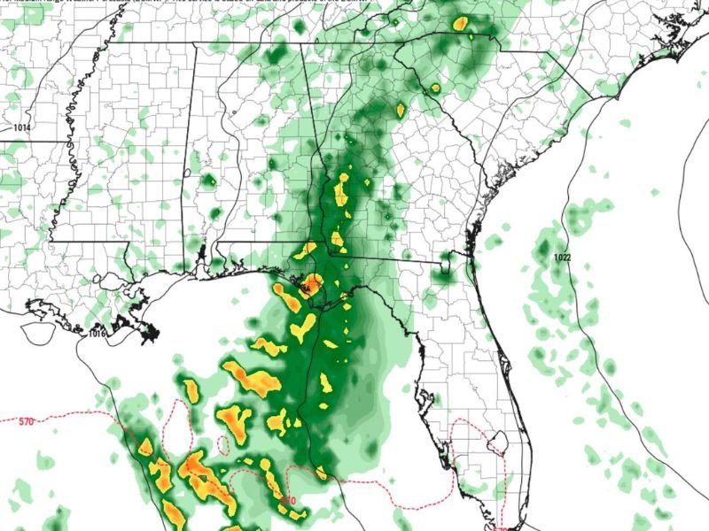 Texas, Louisiana, Mississippi and Alabama Could See First Widespread Rain Around April 5 After Extended Dry Pattern Holds