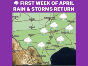 Texas, Oklahoma and Arkansas Enter Active April Pattern With Increasing Rain and Thunderstorm Chances Through First Week