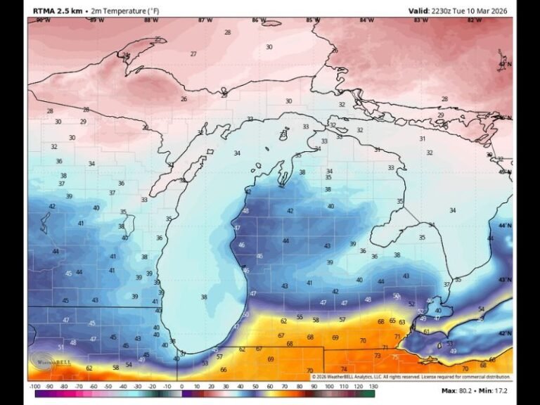 Warm Front Along I-94 Sparks Overnight Severe Storm Threat With Tornadoes, Damaging Winds and Large Hail Possible