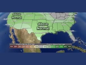 CPC Rainfall Outlook Shows Above Normal Precipitation Likely Across Texas, the Southern Plains and Much of the Central United States From April 29 Through May 5