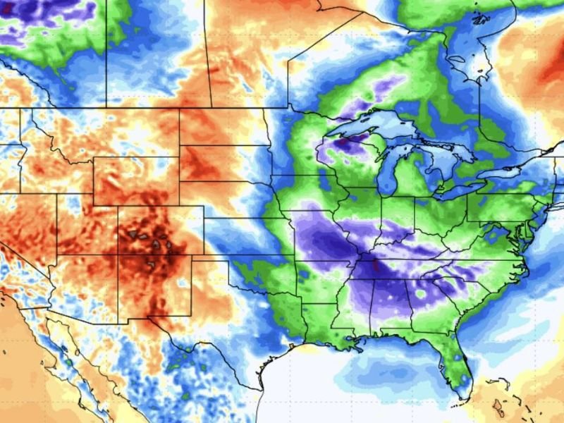 Cool Temperatures and Low Humidity to Grip Gulf Coast, Alabama, Mississippi, Tennessee and Carolinas May 1 Through 3 Before Dangerous Heat Surges Back