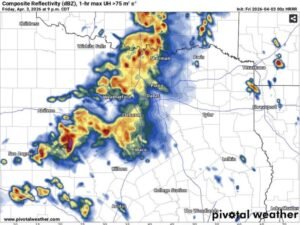 Dallas Fort Worth Texas Storms Expected Around 9–10 PM With Heavy Rain Overnight and Low Severe Risk