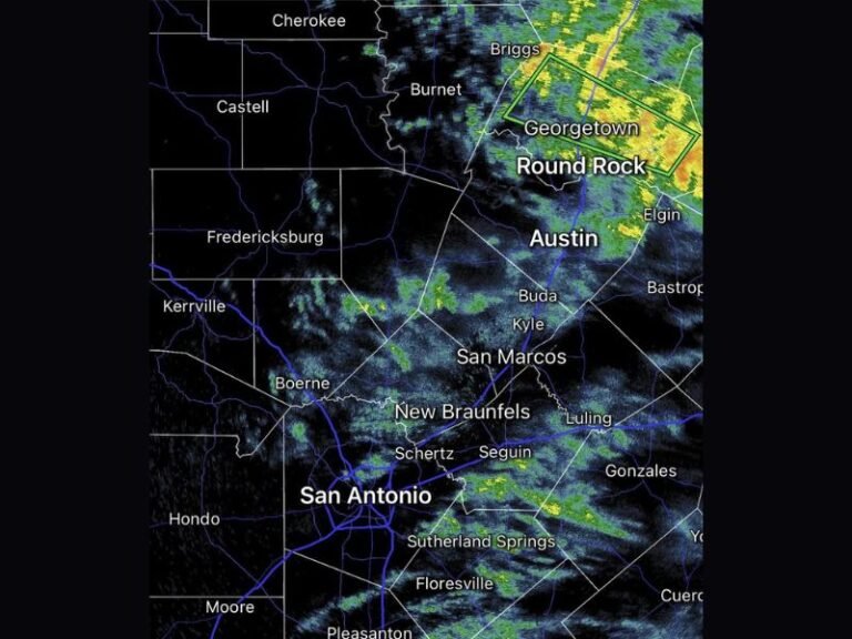 Flash Flooding Reported Near Georgetown and Round Rock as Periods of Light Rain Sweep Across San Antonio, Austin and Surrounding Texas Communities Tuesday Morning