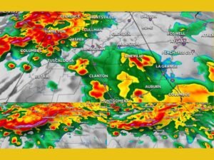 Flooding Threat and Tornado Watch Overnight Target Alabama and North Central Mississippi With 3 to 5 Inches of Rain Impacting Birmingham, Florence, Tuscaloosa, and Montgomery