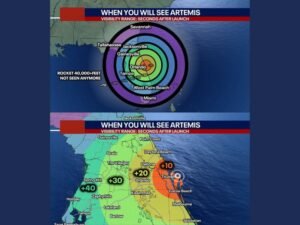 Florida, Georgia and Southeast Coast Set for Rare Sky Event as Artemis Launch Becomes Visible From Miami to Savannah Within Seconds