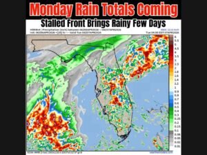 Florida Rainfall Surge Begins Monday as Stalled Front Brings Multi-Day Downpours With Heaviest Totals Targeting Orlando, Tampa and East Coast Cities