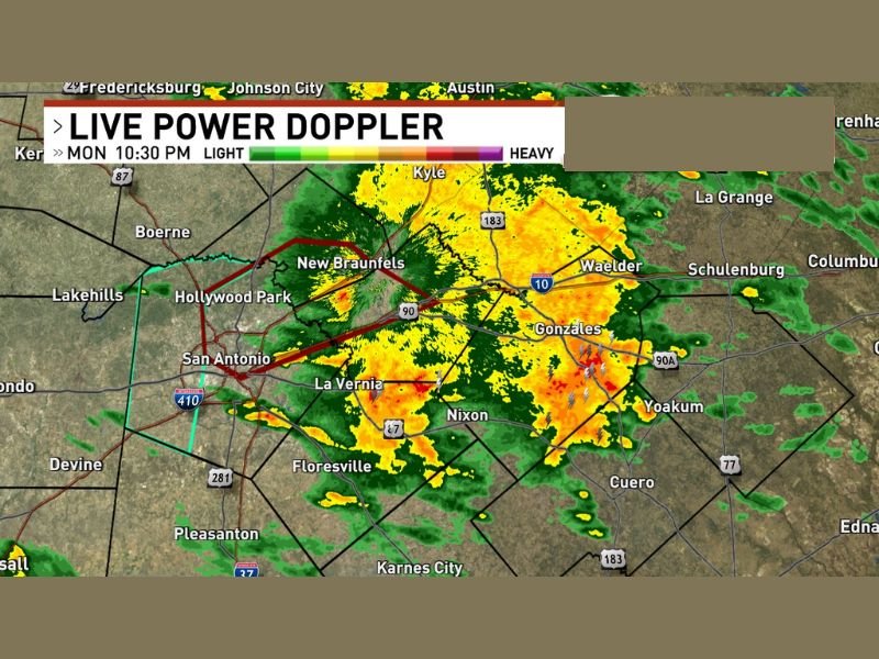 Heavy Rain Racing Out of Bexar County, San Antonio Texas as Patchy Rain and Drizzle Linger Overnight Into Tuesday Morning Commute