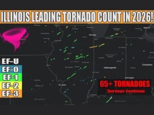 Illinois Leads the Nation With 65 Plus Tornadoes Already in 2026, Hitting Climatological Average Early With Tornado Season Still Far From Over