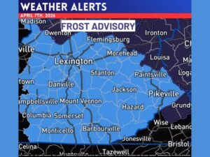 Kentucky Frost Advisory Covers Lexington, Pikeville, Somerset and Eastern Counties as Temperatures Drop Into Tuesday Morning