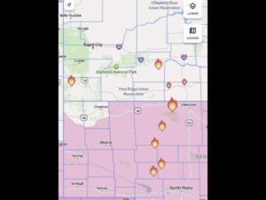 Lightning-Sparked Wildfires Break Out Across Nebraska and South Dakota Near Valentine, North Platte and Badlands as Dryline Thunderstorms Ignite Multiple Blazes