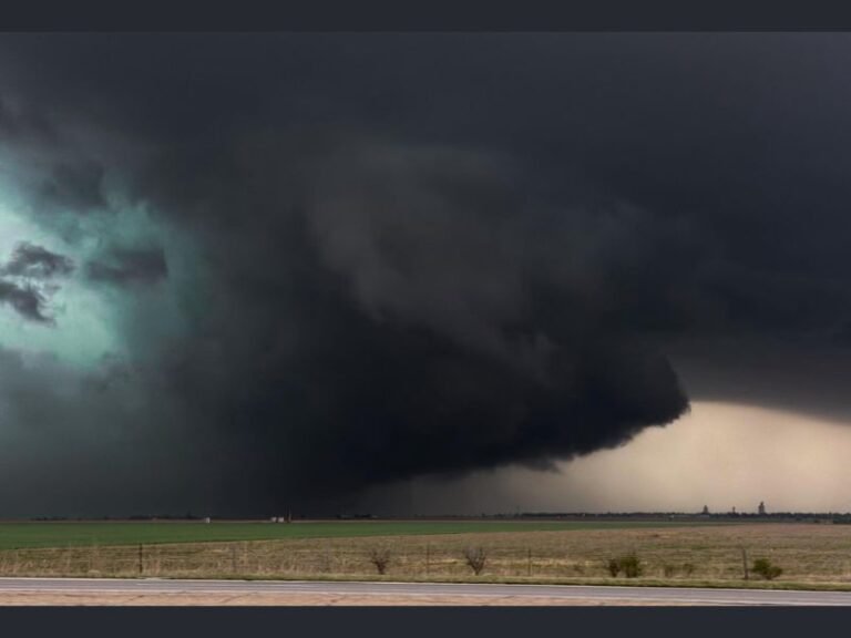 Massive Rotating Supercell East of Enid Oklahoma Produces Dangerous Storm Structure as Severe Weather Threat Intensifies Across Region