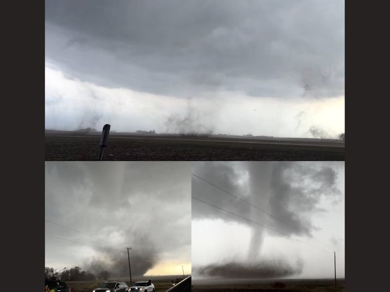 Minnesota Sees 4 Tornadoes Touch Down Between Truman, Amboy and Mapleton Including a Rare Multi-Vortex Triplet Tornado Captured at Close Range