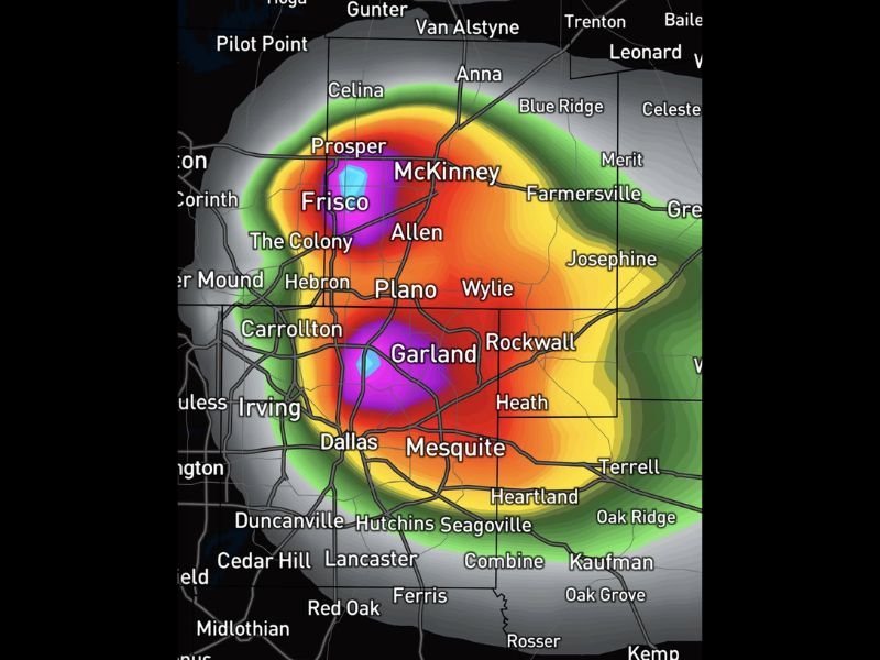 Nasty Supercells With Golf to Tennis Ball Sized Hail Targeting Dallas Frisco McKinney Plano and Surrounding DFW Communities in Widespread and Intense Storm Setup