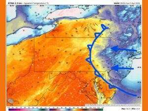 Pennsylvania Hit by Back Door Cold Front as Temperatures Crash From 70s to 30s Across Eastern Areas With Sharp Divide Statewide