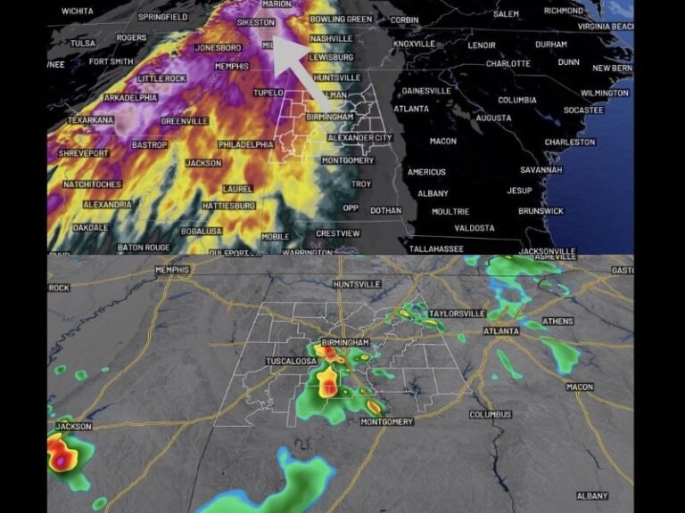 Scattered Showers, Lightning and Gusty Winds to Impact Alabama This Weekend With No Organized Severe Weather Expected, Stronger Storms With Tornado Risk Possible