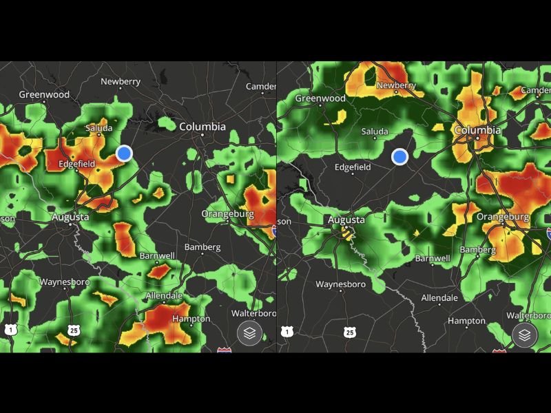 Scattered Showers and Isolated Thunderstorms Move Through Saluda, Columbia, Edgefield, and Augusta Overnight With Heaviest Rain Event of the Season Expected by Saturday