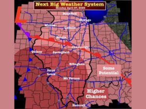 Significant Severe Weather Setup Targets Illinois Monday as Cold Front Brings Tornado, Wind and Hail Risk From Chicago to Springfield and Paducah