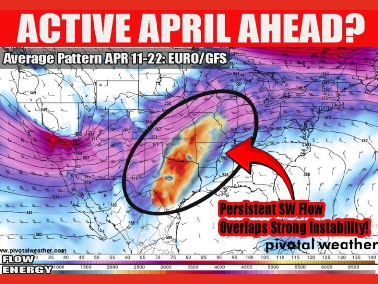 Texas, Oklahoma, Arkansas, Louisiana, Mississippi, Alabama and Tennessee Face Multi-Day Severe Storm Threat as Active April Pattern Intensifies