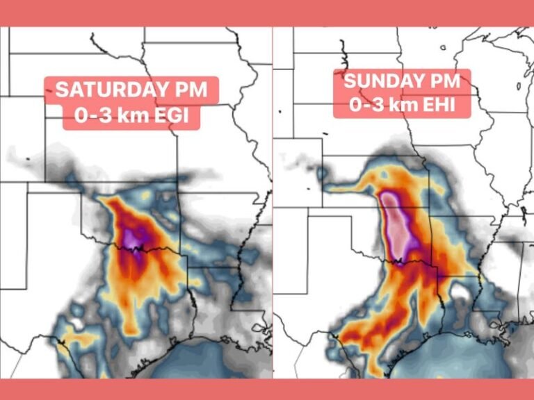 Tornado Outbreak Possible This Weekend Across Oklahoma, Kansas and North Texas as Classic Dry Line Event Peaks Sunday With Heart of Tornado Alley on High Alert