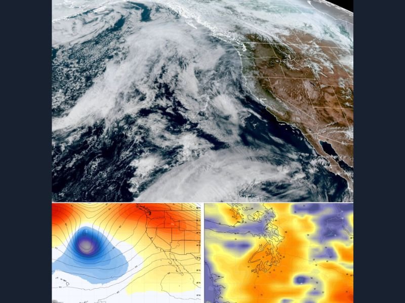 Washington State and Seattle Area Enter Dry Sunny Stretch With Mid 60s to 70 Degree Warmth and No Record Breaking Heat Expected