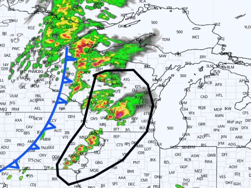 Wisconsin Strong Tornadoes Possible Friday as Pre-Frontal Supercells Target Southwest Region Before Dangerous Squall Line Arrives After 5 PM