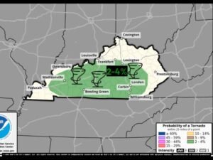 2 to 4 Percent Tornado Probability Issued for Kentucky on May 26 as Broadened Concern Zone Covers Louisville Lexington Bowling Green and the Paducah Corridor