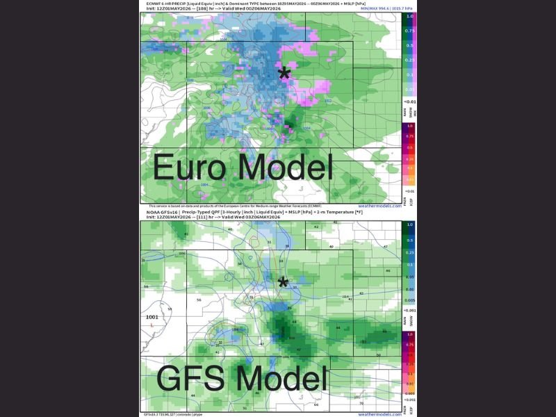 Desert Southwest Storm System and Cold Front to Bring Rain and Snow From Monday Through Wednesday With GFS and EURO Models Disagreeing on Temperatures and Timing