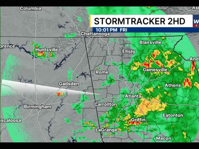 Flash Flood Warning Canceled for Atlanta Metro as Heavy Rain and Storms Continue Overnight Across North and Central Georgia Through Friday Night