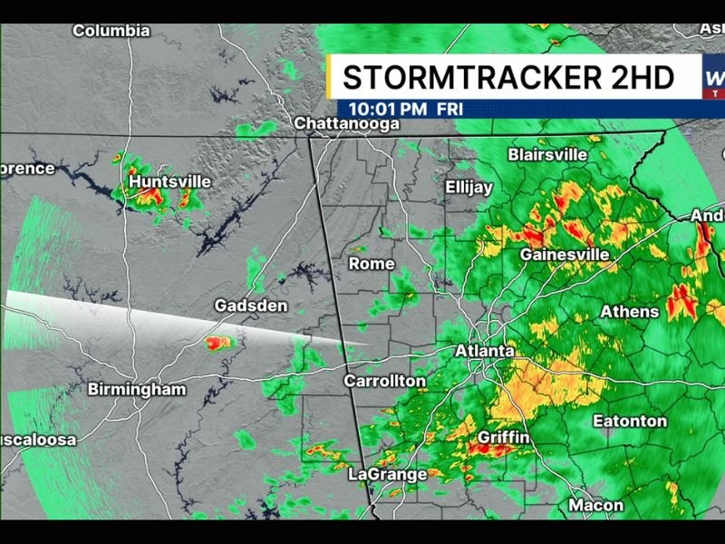 Flash Flood Warning Canceled for Atlanta Metro as Heavy Rain and Storms Continue Overnight Across North and Central Georgia Through Friday Night