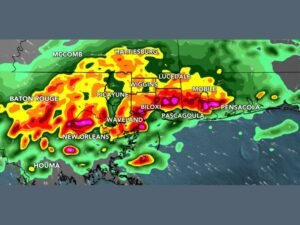 Heavy Rain and Flash Flood Threat Targets Gulf Coast From New Orleans to Pensacola on Friday May 8 as High-Resolution Models Trend Heavier With Extreme Storm Returns Over Biloxi and Waveland