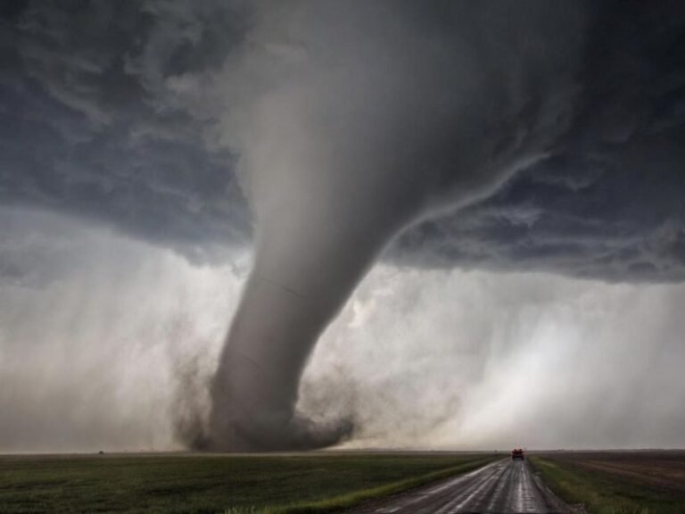 Historic Tornado Outbreak Near Dodge City Kansas on May 24 2016 Produced Over 14 Tornadoes Including the Rare Phenomenon of Triplet Twisters Touching Down Simultaneously