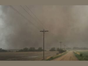 Incredibly Powerful Debris Filled Tornado With Rare Angry Octopus Vortex Structure Strikes Near Saint Libory Nebraska Before Intense Storms Spread Into Iowa