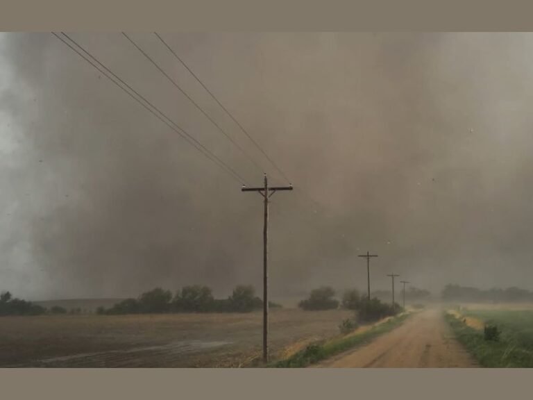 Incredibly Powerful Debris Filled Tornado With Rare Angry Octopus Vortex Structure Strikes Near Saint Libory Nebraska Before Intense Storms Spread Into Iowa