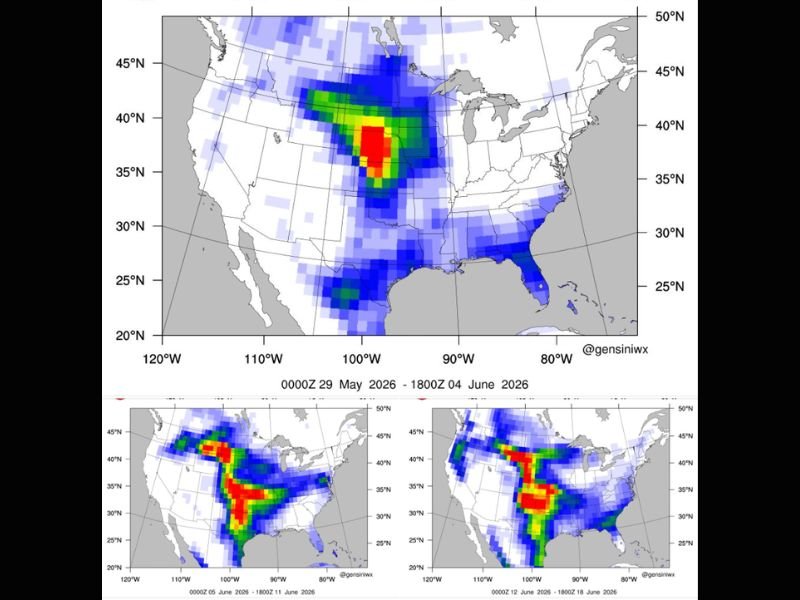 Large Hail Damaging Winds and Tornadoes Possible Across Colorado Kansas Nebraska and Wyoming as Active Severe Weather Pattern Builds Through Mid June 2026