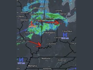 Low Pressure System Brings Rain and Wet Snow Mix Into Illinois, Indiana, and Michigan With Chilly Mornings and Frost Expected to Open May Across Chicago, Indianapolis, and Fort Wayne