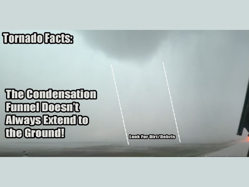 Most Tornadoes Never Fully Condense to the Ground Making Them Harder to Spot Across the United States as Focused Rotation and Ground Debris Remain the Key Warning Signs