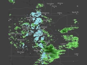Over a Foot of Snow Hits Colorado Foothills With Heavy Rain Along I-25 Corridor South of Denver Into El Paso County as Complex Storm System Continues 12 to 18 More Hours