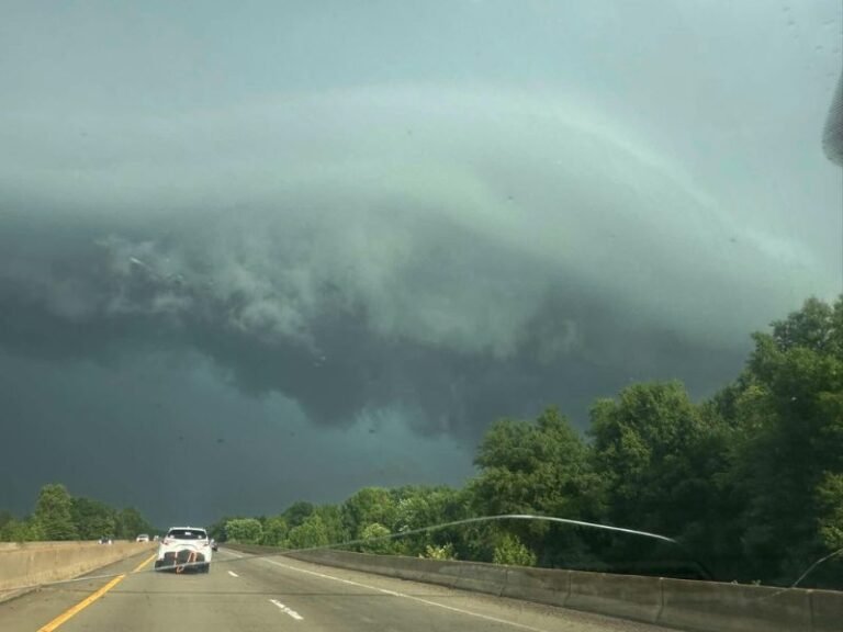 Powerful Looking but Scattered Afternoon Thunderstorms Roll Through Arkansas With Lightning Prompting Water Safety Warnings Near Marked Tree This Afternoon