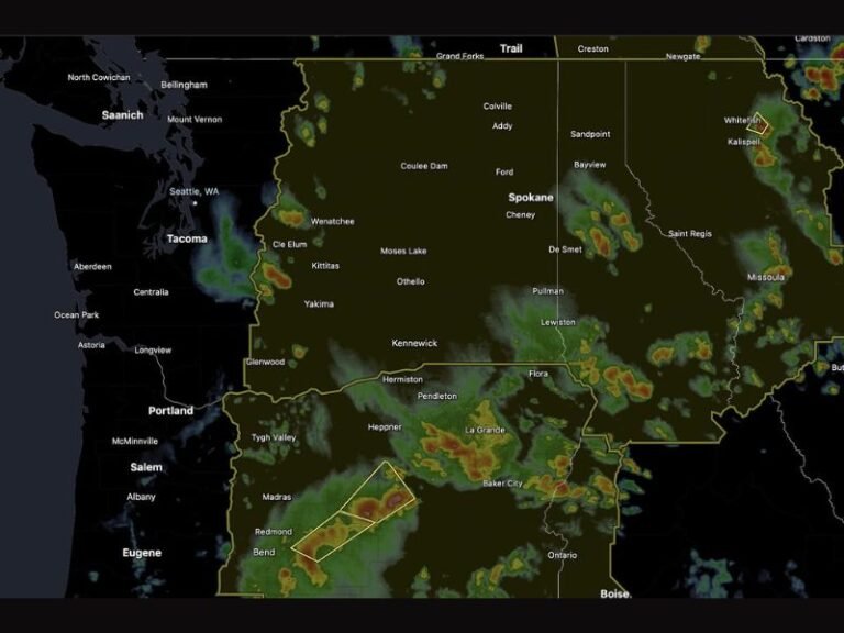Rare Severe Thunderstorm Watch Issued for All of Eastern Washington Ending a 1102 Day Streak With 75 MPH Gusts and Golf Ball Size Hail Possible Through Midnight