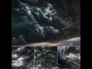 Rare Whales Mouth Cloud Formation Captured North of Imperial Nebraska Showcasing the Dramatic Churning Underside of a Powerful Shelf Cloud Gust Front