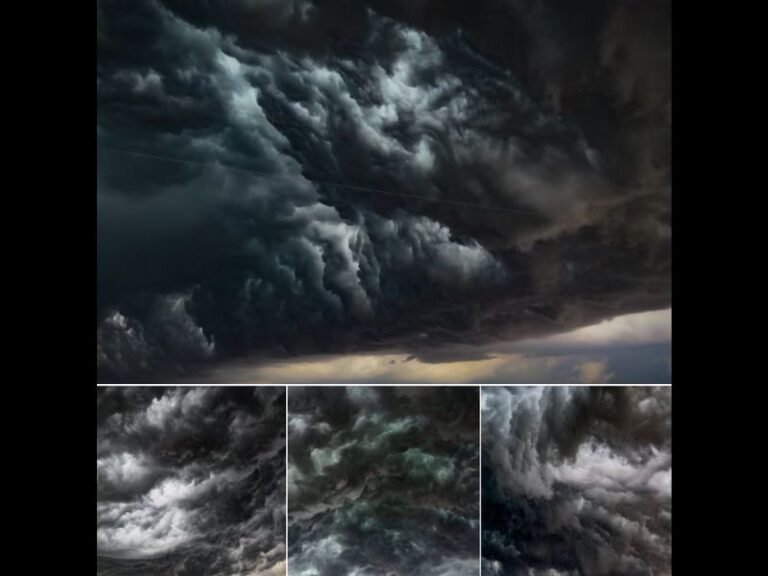 Rare Whales Mouth Cloud Formation Captured North of Imperial Nebraska Showcasing the Dramatic Churning Underside of a Powerful Shelf Cloud Gust Front