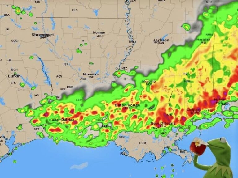 Strong Storms With Damaging Wind Potential to Strike Gulf Coast From Lake Charles to Mobile by 8 AM Tomorrow as HRRR Model Flags Early Morning Threat Across Louisiana and Mississippi