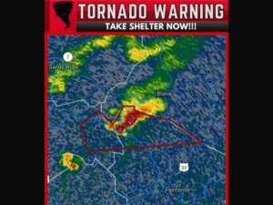 Tornado Warning Issued for Eastern Kentucky Near Blaine as Tornado Capable Severe Thunderstorm Moves East at 15 MPH Threatening Paintsville Area Communities