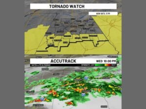 Tornado Watch Cancelled for Most of Central Alabama as Flooding Becomes Primary Overnight Threat With Southern Counties Still Under Watch Until 11 PM
