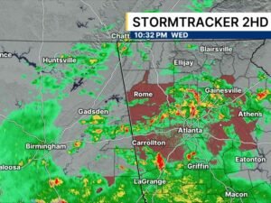 Tornado Watch Continues for Metro Atlanta as Flood Threat Builds Overnight With Up to 2 More Inches of Rain Likely After Watch Cancelled for Far North Georgia