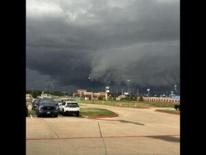 Visually Intimidating but Low Threat Storms Move Into Texarkana Arkansas Tuesday Evening as Scattered Showers and Storms Continue Statewide With More Activity Expected Tomorrow